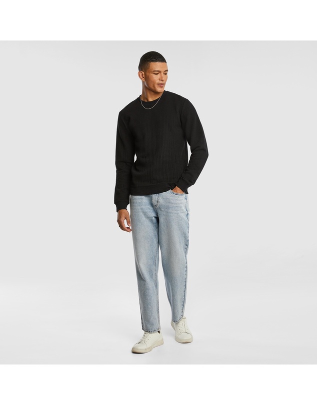 yd. - Tech Crew Neck Textured Sweatshirt