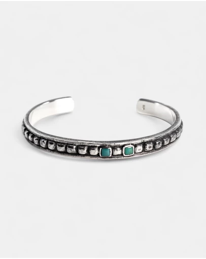 Buck Palmer - Turquoise Stone Cuff