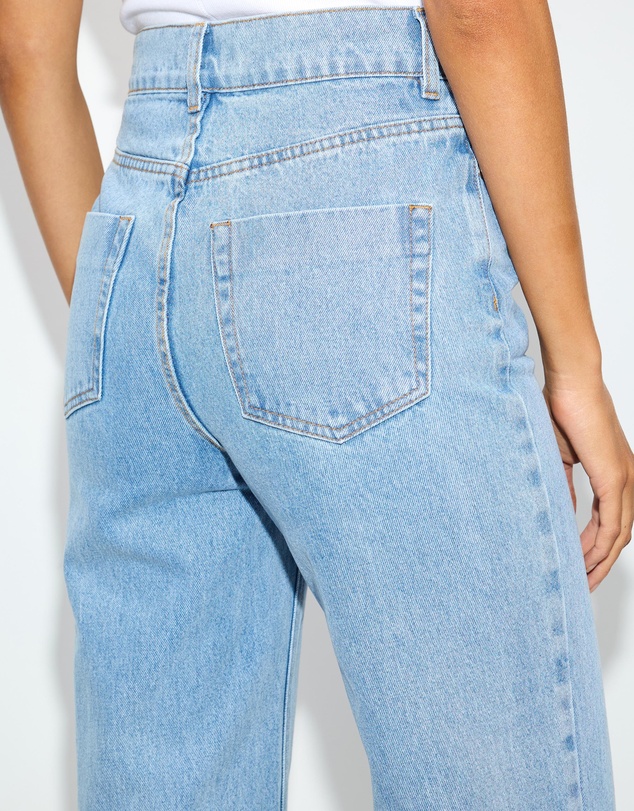 Dazie - London High Waisted Wide Leg Jeans