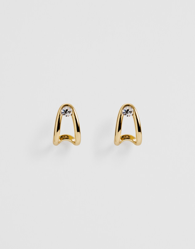 Country Road - Zoey Crystal Huggie Earring