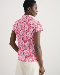 Seasalt - Seasalt Cornwall Stream Flower Scarlet Rushmaker Shirt