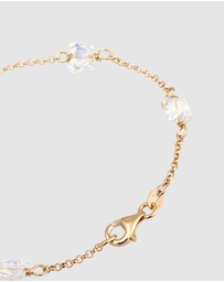 Elli Jewelry - Bracelet Crystal Butterfly 925 Sterling Silver Gold-Plated