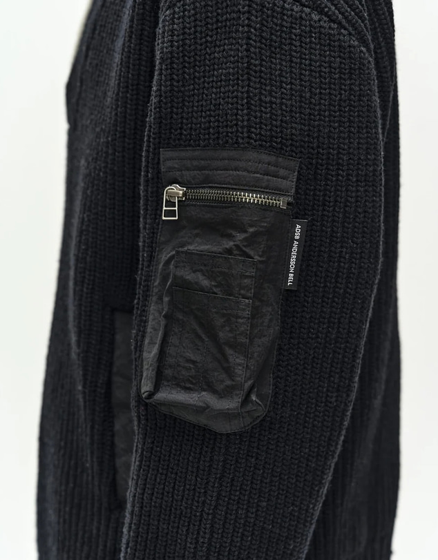 Andersson Bell - Double Layered Quarter Zip-Up Sweater
