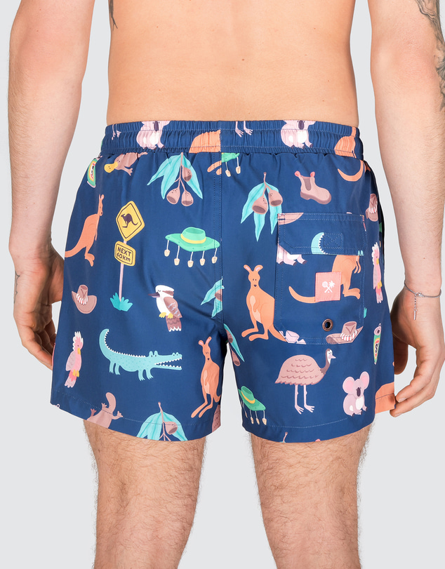 Skwosh - Outback Jack Men's Eco Swim Shorts in Navy