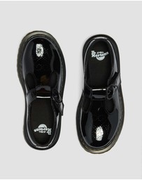 Dr Martens - Polley II T Bar Shoes - Kids-Teens