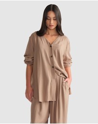 Decjuba - D-Luxe Collarless Shirt