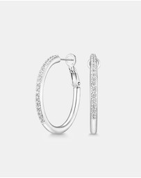 Mestige - Madelyn Hoops - Silver Plated