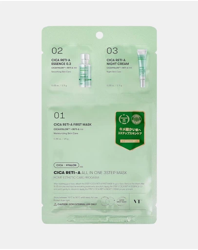 VT COSMETICS - Cica Reti-A All In One 3 Step Mask