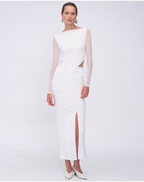 Suboo - Christy Mesh Ruched Front Maxi