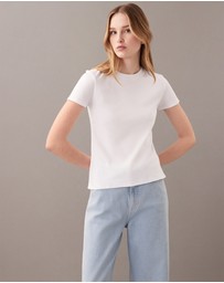 Calvin Klein - Supima Cotton Emblem Logo Baby Tee