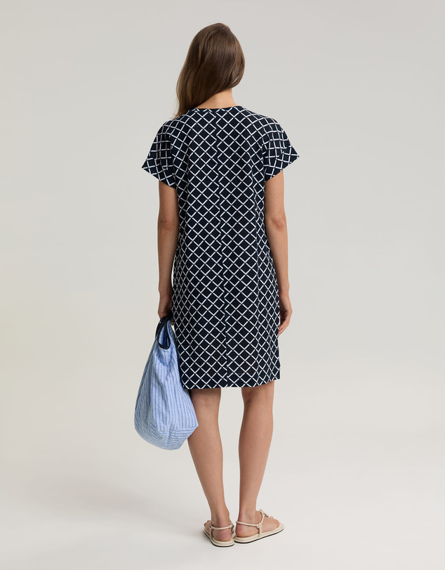Sportscraft - Geo Print Linen Mini Dress