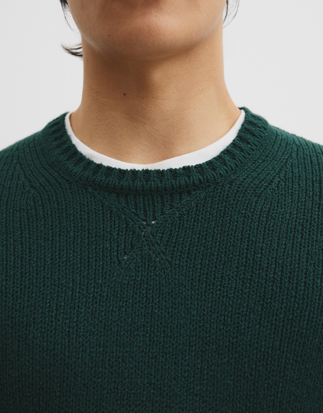 Country Road - Long Sleeve Cotton Crew Neck Knit