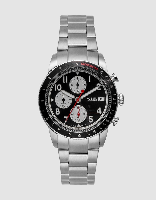 Fossil - Sport Tourer Silver Tone Chronograph Watch
