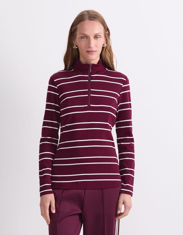 Sportscraft - Lucy Zip Funnel Neck Top
