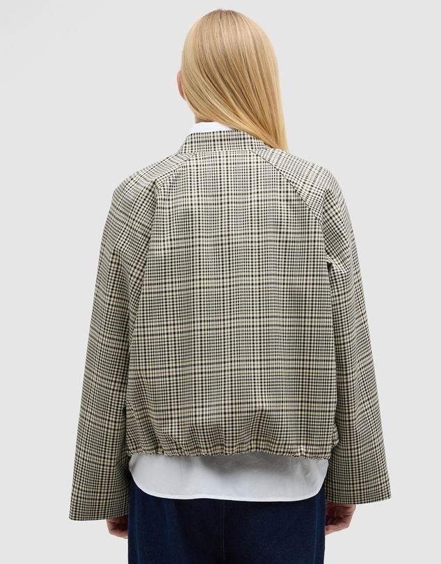 Barbour - Leyburn Check Showerproof Bomber Jacket