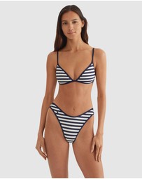 Polo Ralph Lauren - Pique Stripe Padded Triangle Bikini Top