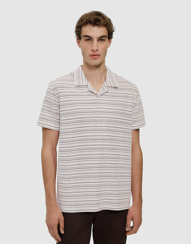 Trenery - Jacquard Stripe Polo