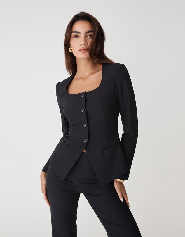 Forcast - Thea Scoop Neck Blazer
