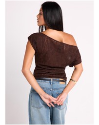 Alice In The Eve - Natalie Lace Slouch Top