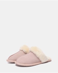 EVERAU - EverAU Ugg Rosa Slipper Suede Cow Suede Upper House Shoes