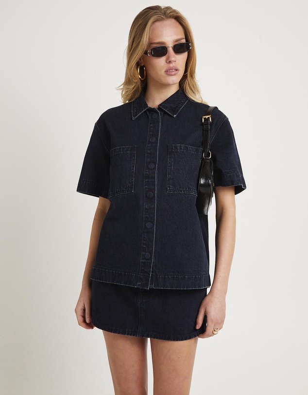 Subtitled - Tide Boxy Denim Shirt