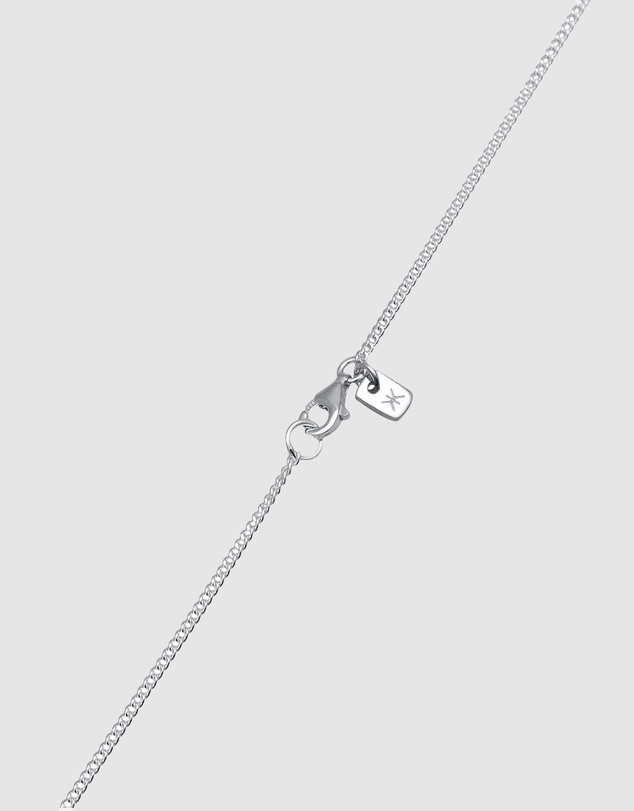 Kuzzoi - ICONIC EXCLUSIVE - Hammered Dog Tag Pendant Necklace in 925 Silver
