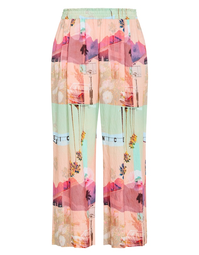 City Chic - Postcard Placement Print Pant