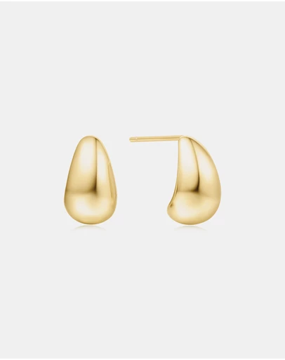 Ania Haie - Gold Small Dome Hoop Earrings