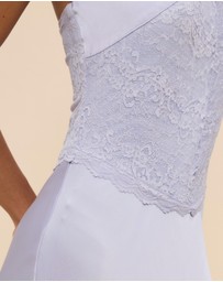CHANCERY - Georgie Halter Neck Lace Panelled Maxi Dress
