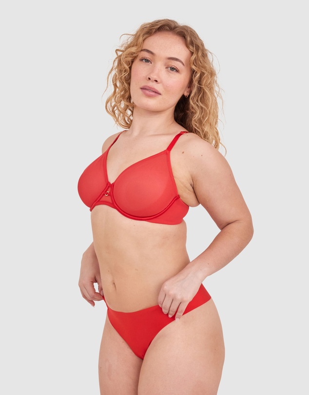 Bras N Things - Sexy Basics Underwire-Dark Red