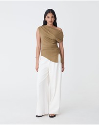 Forcast - Keeley Bamboo Split Hem Top