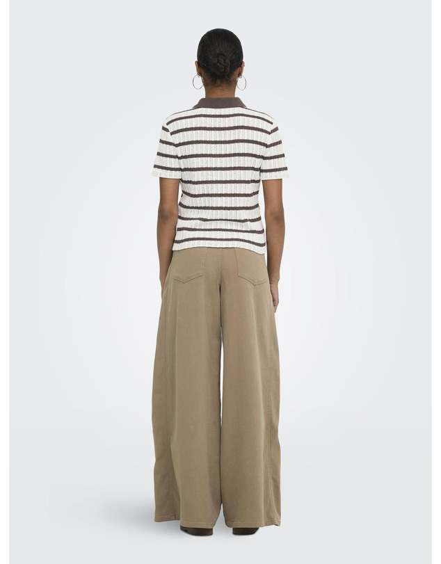 ONLY - Halia Striped Collared Top