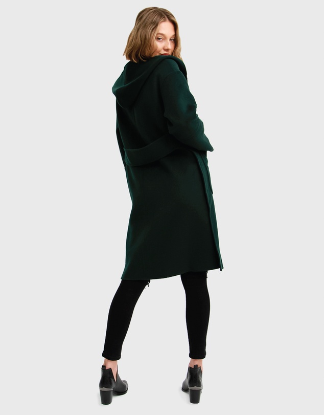Belle & Bloom - Walk This Way Wool Blend Hooded Coat