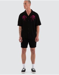 Nomadic Paradise - Florisim Cropped Resort Shirt