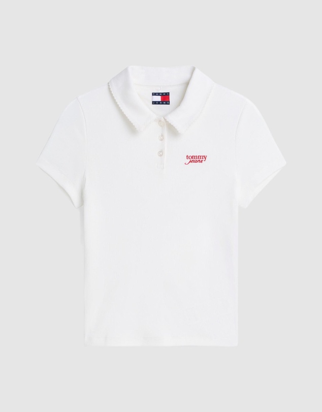 Tommy Jeans - Slim Rib Script Polo