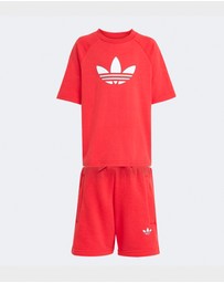 adidas Originals - Trefoil Loose Shorts and Tee Set - Kids-Teens