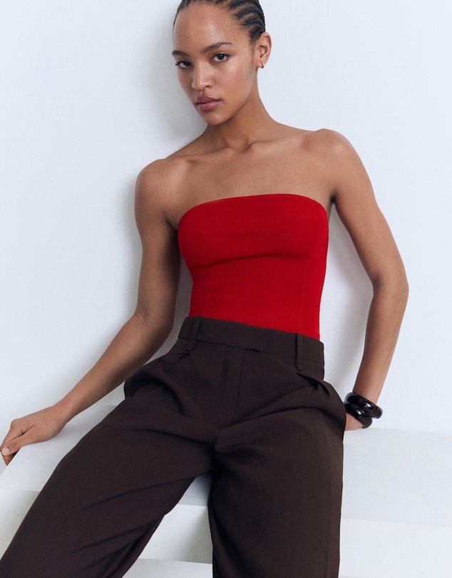 M.N.G - Gyal Strapless Fitted Top