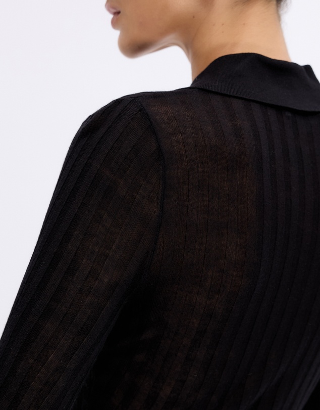 Minima Esenciales - Marigold Rib Knit Polo