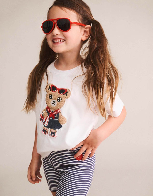 Huxbaby - Nautical Vacay Huxette Slouchy Tee - Babies-Teens