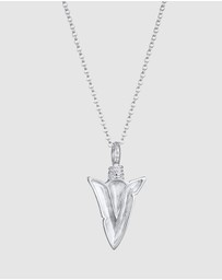 Kuzzoi - ICONIC EXCLUSIVE - Necklace Men Arrow Pendant Lace in 925 Sterling Silver