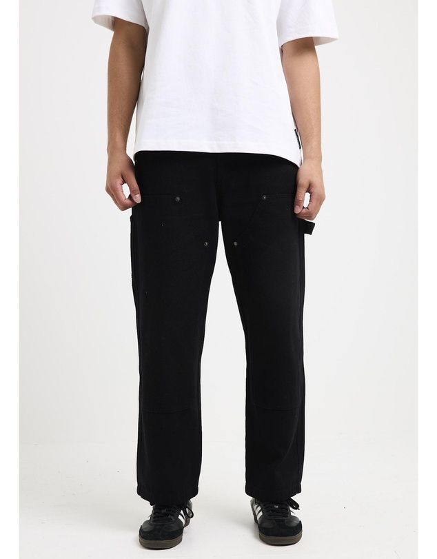 Black Noise White Rain - Cursive Carpenter Pants
