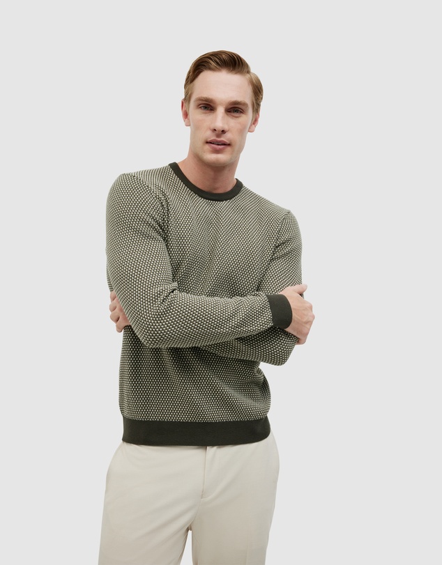 Politix - Tricolour Crew Neck Knit
