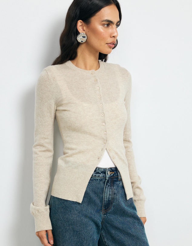 AERE - Isha Wool Cashmere Blend Cardigan
