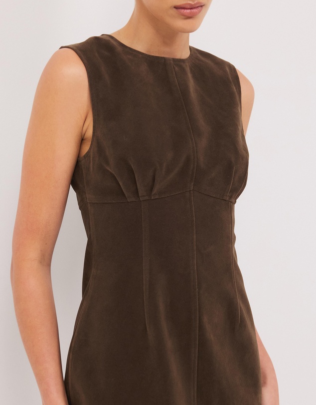 Calli - Maslow Faux Suede Mini Dress