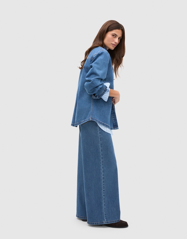 Seed Heritage - Denim Concealed Placket Shirt