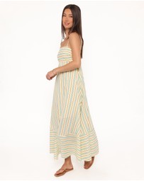 Petal & Pup - Brea Maxi Dress - Green Stripe