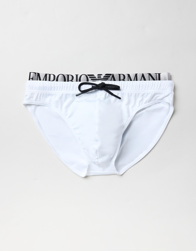 Emporio Armani - 2-Pack Logo Waistband Swim Briefs