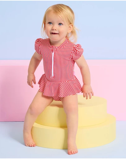 Seafolly - Textured Peplum Sunsuit - Babies