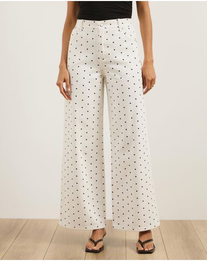 White & Black Polka Dot