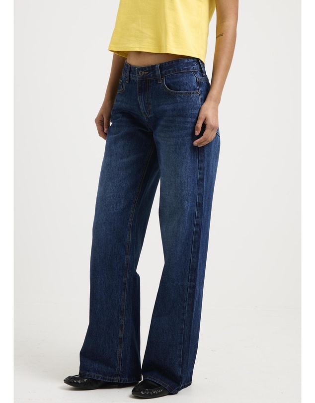 Neon Hart - Greta Strap Straight Leg Denim Jeans